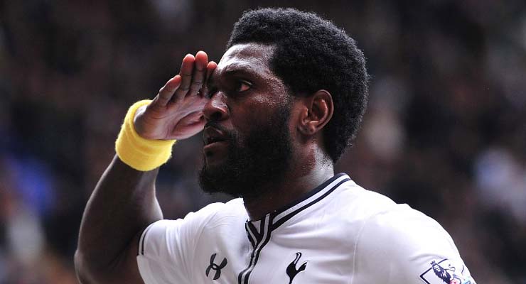Adebayor on target as Spurs see off Schalke